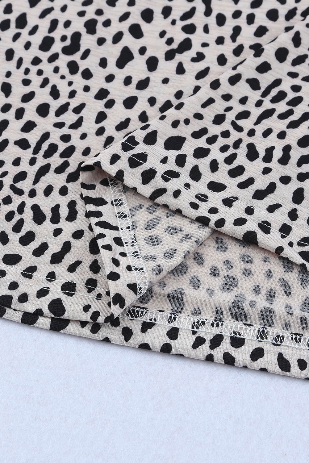 Apricot Cheetah Print Casual Crew Neck T Shirt - Product image 10 T Shirts by Divine Design4U