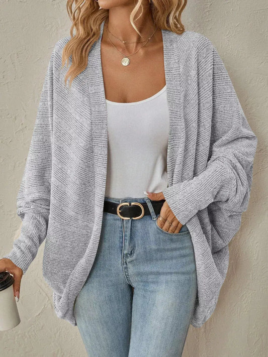 Casual Knit Open Front Cardigan Simply Love