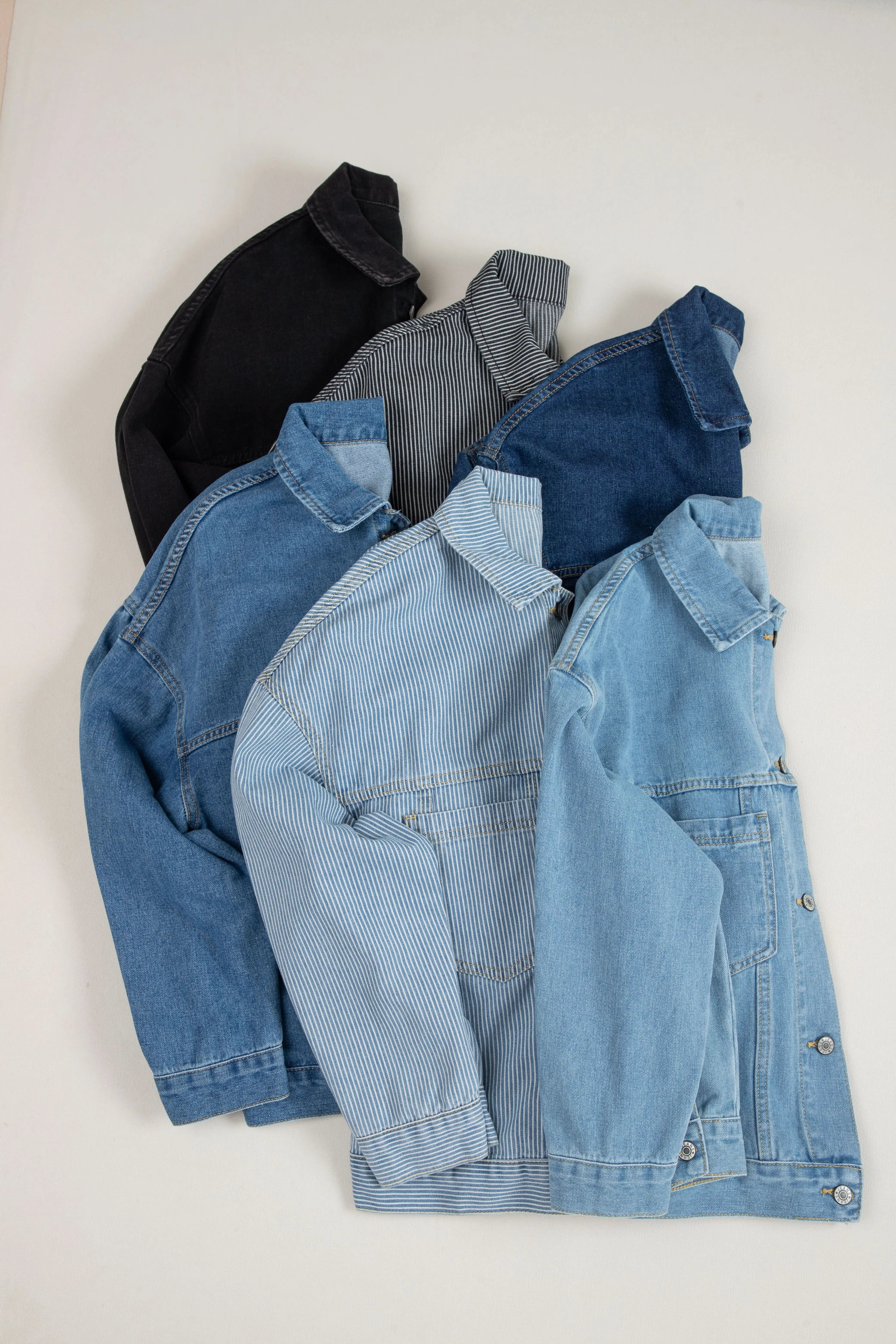 Wild Wind Washed Oversize Pocketed Denim Jacket - Love Salve 