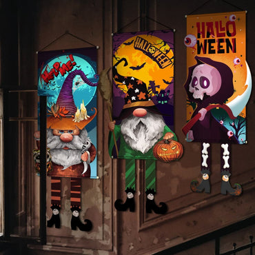 Halloween-themed assorted hanging decorations (2-piece set)