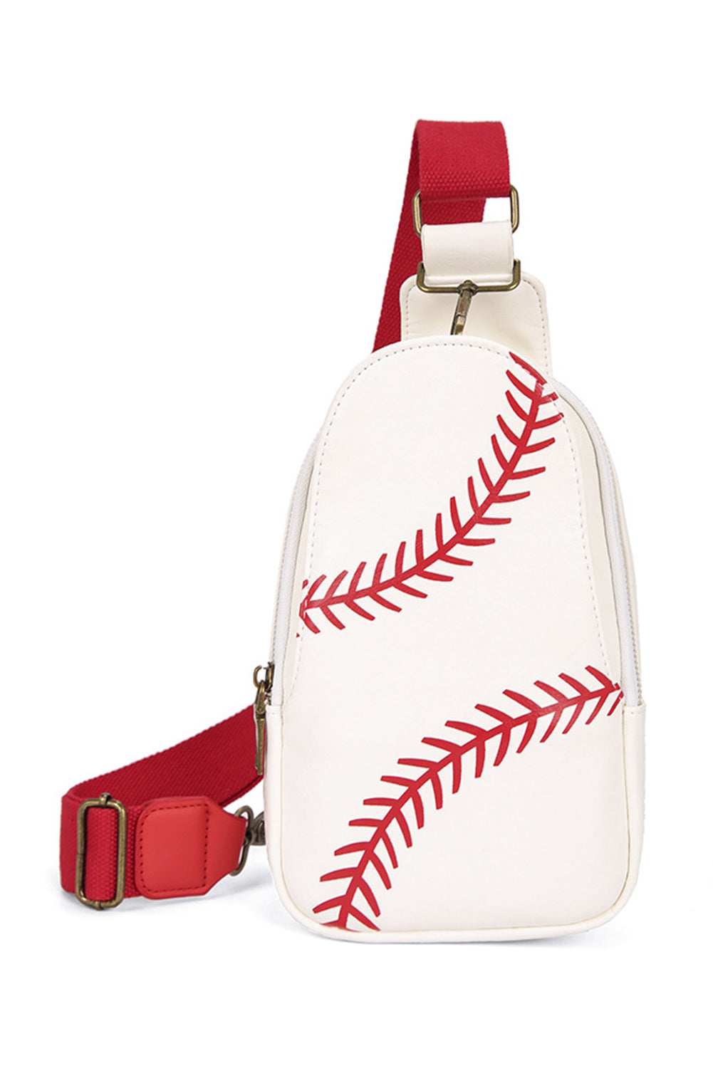 Racing Red Sling Bag with Balls Pattern