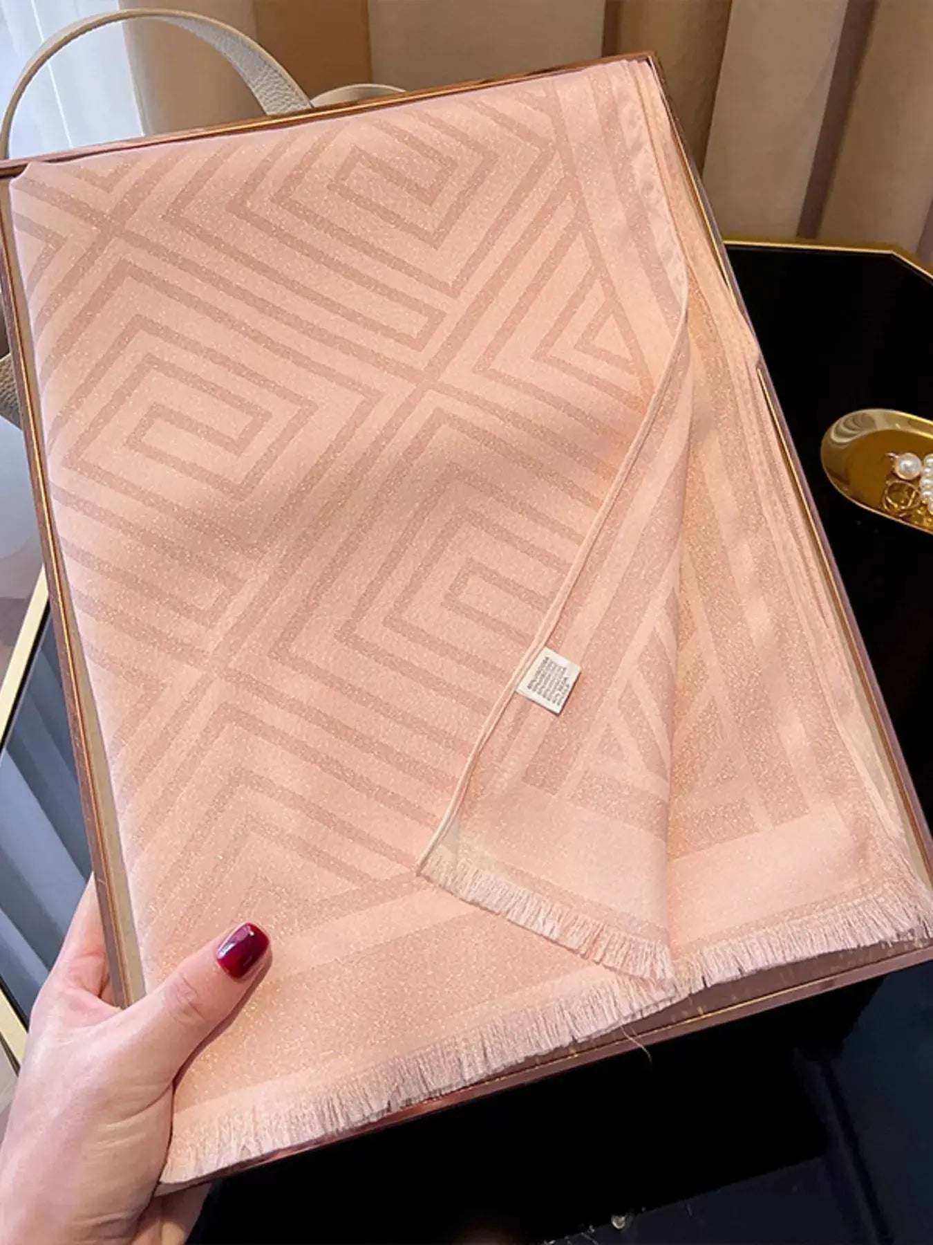 Raw Hem Lightweight Scarf Simply Love
