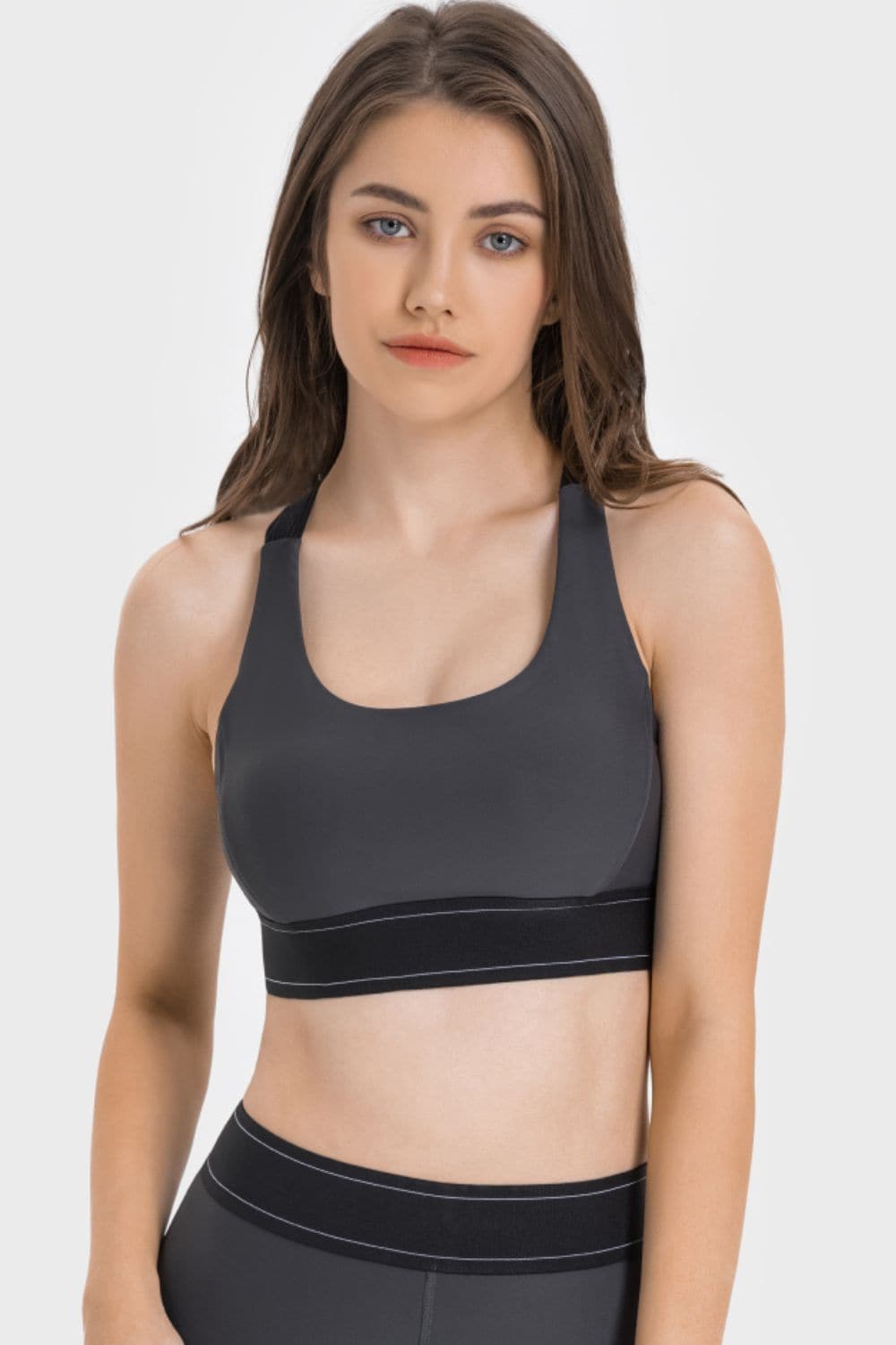 Contrast Sports Bra.