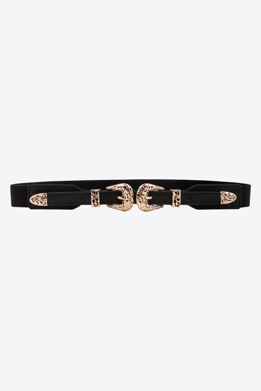 Double Buckle Elastic Belt.