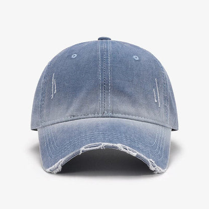 Distressed Washed Adjustable Baseball Cap.