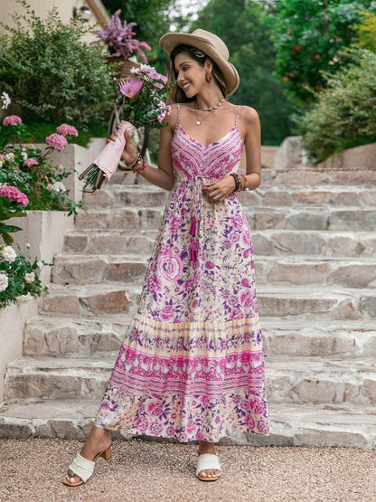 Tassel Printed V-Neck Maxi DressUpgrade Your Summer Style with our Tassel Printed V-Neck Maxi Dress
 Step into summer looking effortlessly chic in our Tassel Printed V-Neck Maxi Dress. Made from 10Love Salve -Neck Maxi Dressswimwear