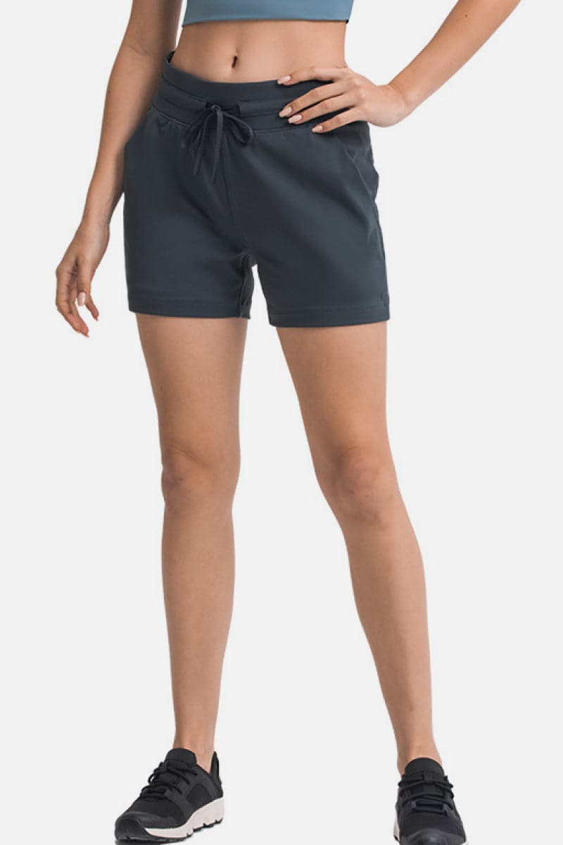 Waist Tie Active Shorts.