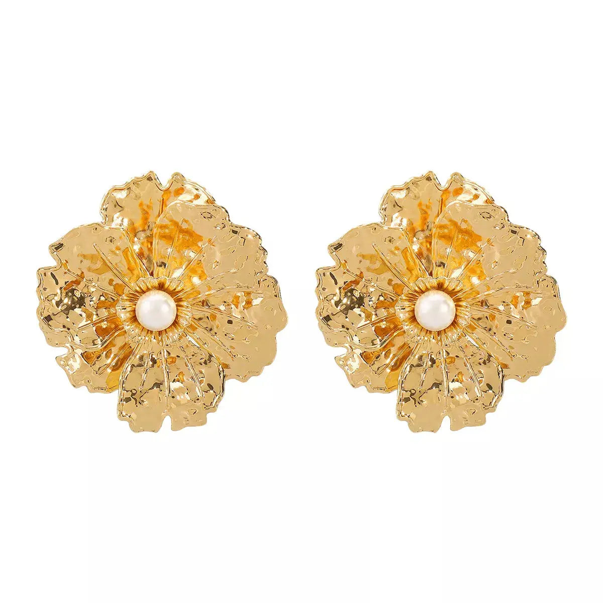 18K Gold-Plated Flower Earrings Simply Love