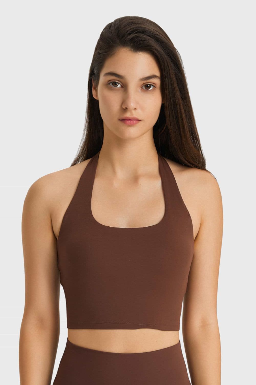 Breathable Halter Neck Sports Bra.