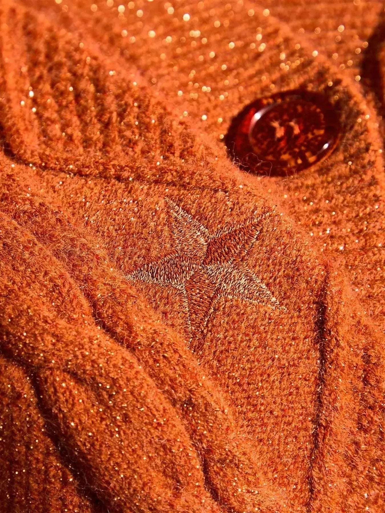 Cable Knit Button Up Cardigan Simply Love