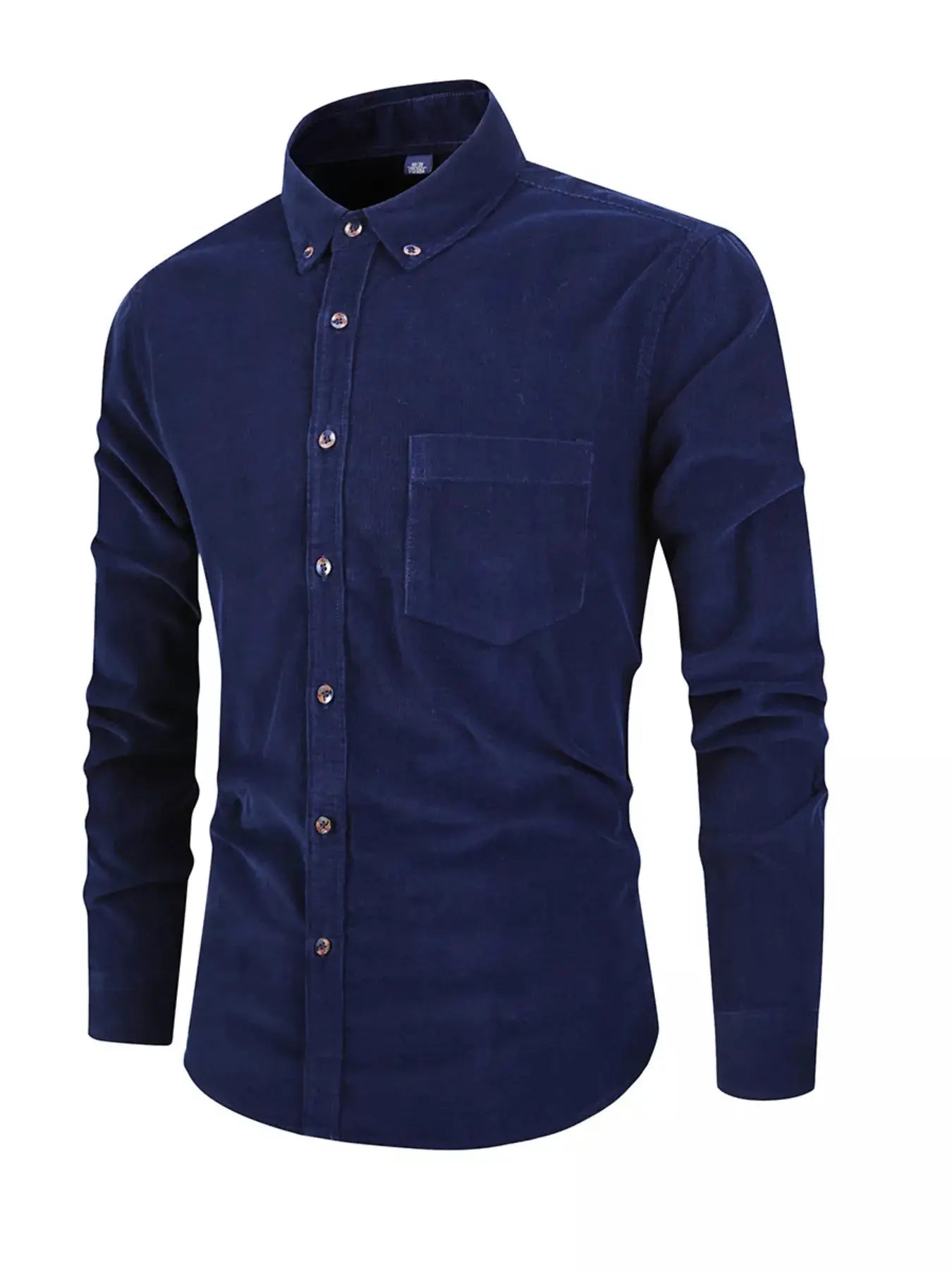 Men's Full Size Corduroy Long Sleeve Button-Down Shirt Plus Size Simply Love