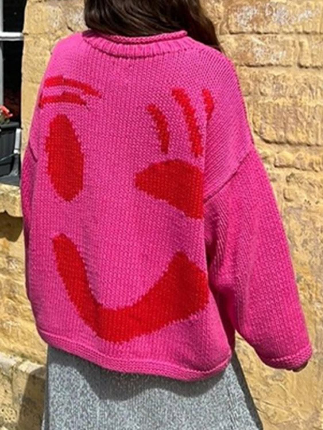 Cozy colorblock pullover, 100% polyester - Love Salve 