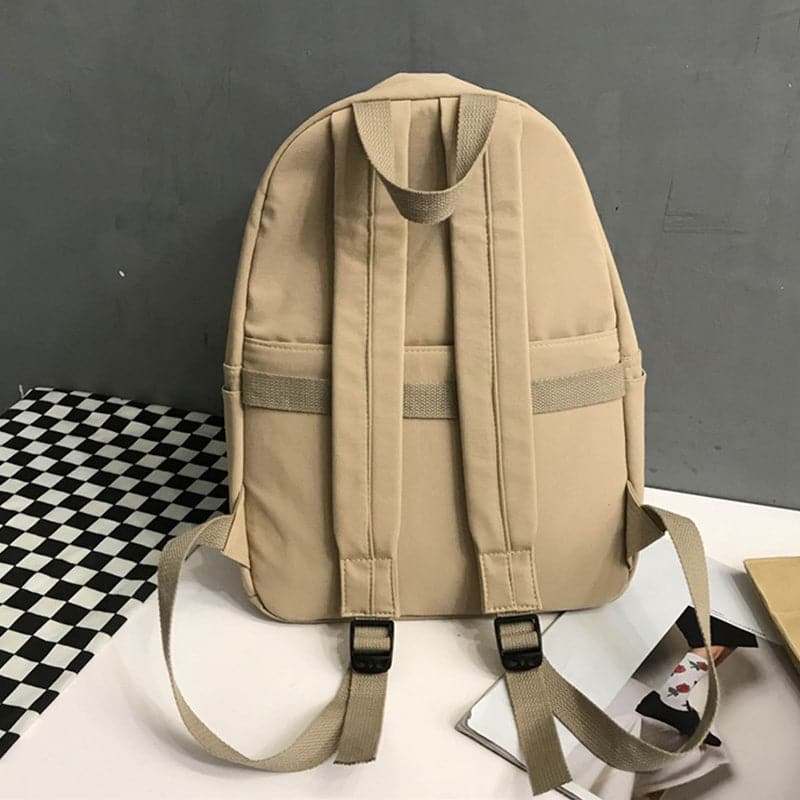 Stylish large cotton zip backpack for everyday adventures