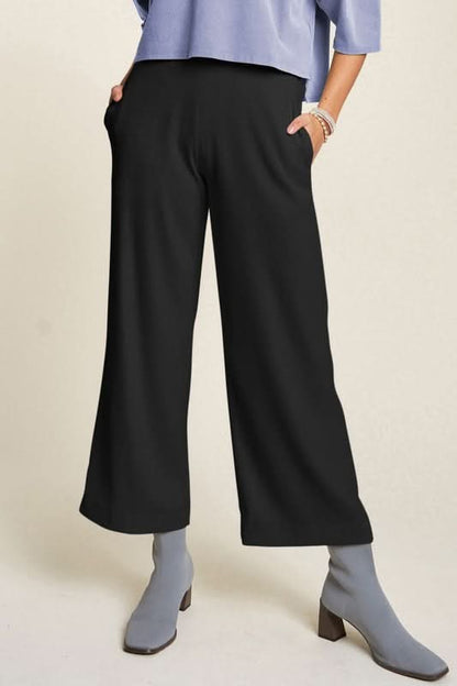 Davi & Dani Chic Wide-Leg Trousers