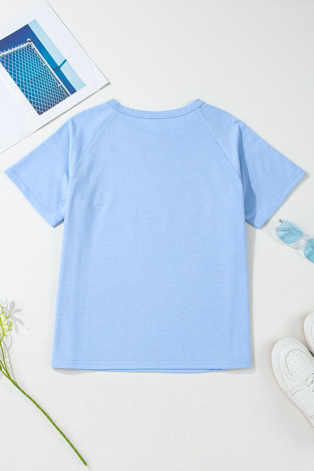 Priscilla Striped Patch Front Casual Top for Everyday Wear - Love Salve 