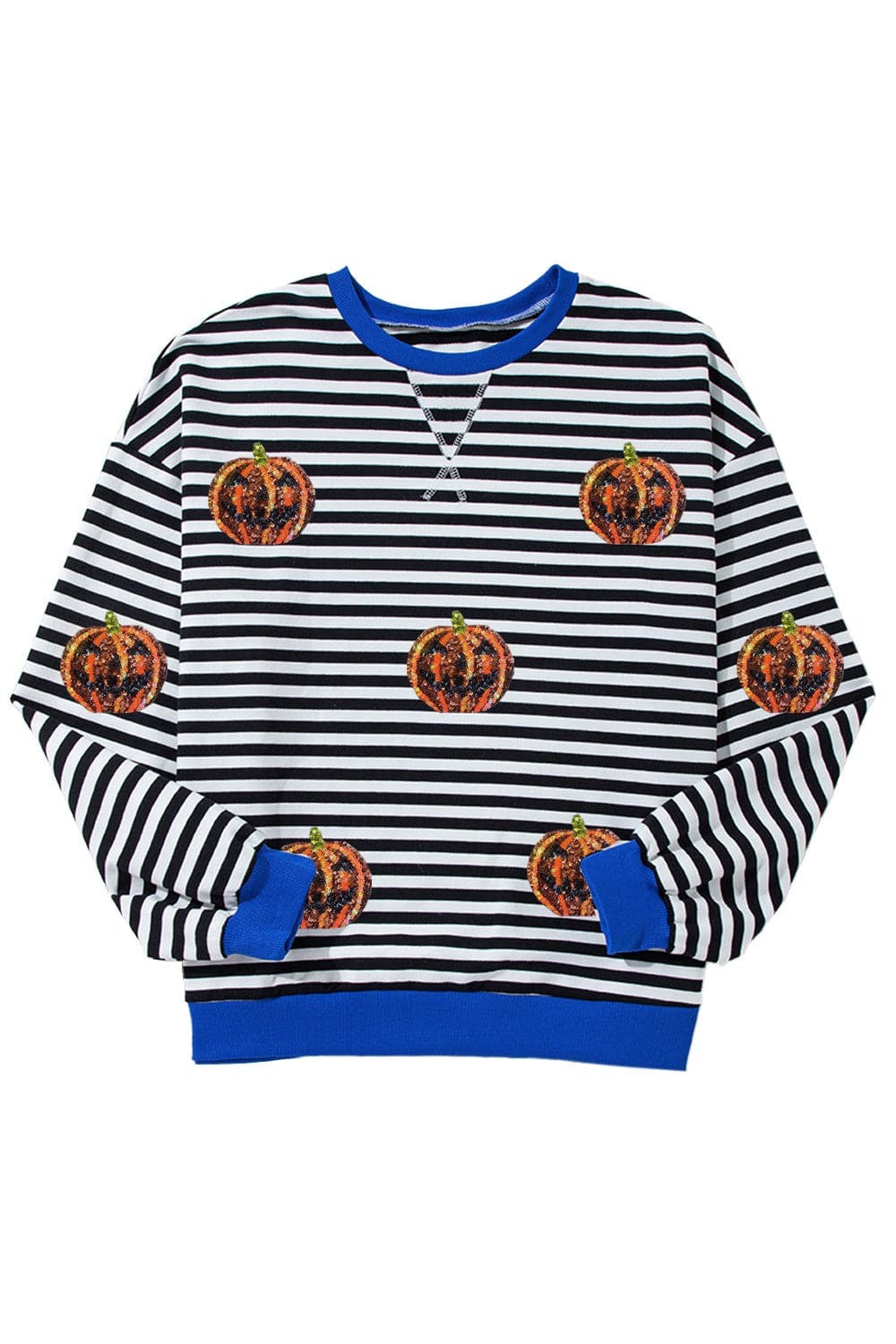 Pumpkin Striped Round Neck Long Sleeve SweatshirtFeatures: Sequin
Sheer: Opaque
Stretch: Slightly stretchy
Material composition: 95% cotton, 5% elastane
Care instructions: Machine wash cold. Tumble dry low.
ImporteLove Salve Pumpkin Striped Round Neck Long Sleeve SweatshirtSweatshirts & Hoodies