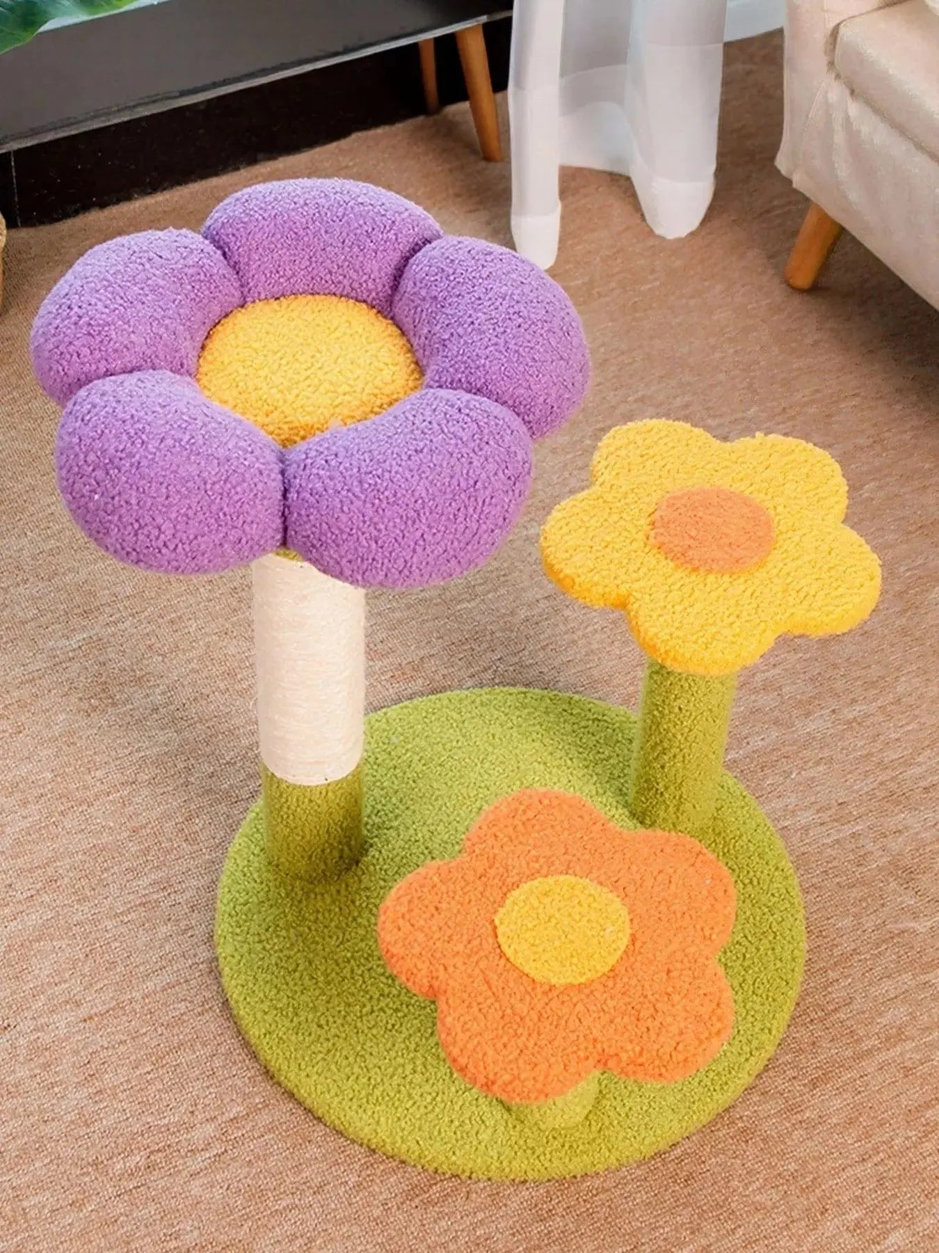 Flower Design Cat Tree with Scratching Post Simply Love