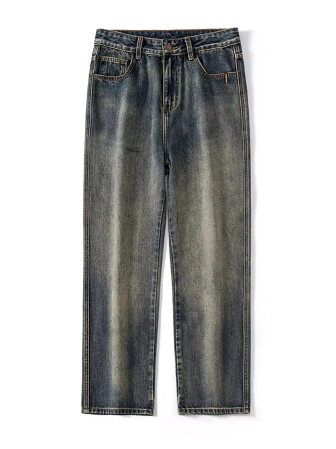 Men's Vintage Wash Wide Leg Jeans Simply Love