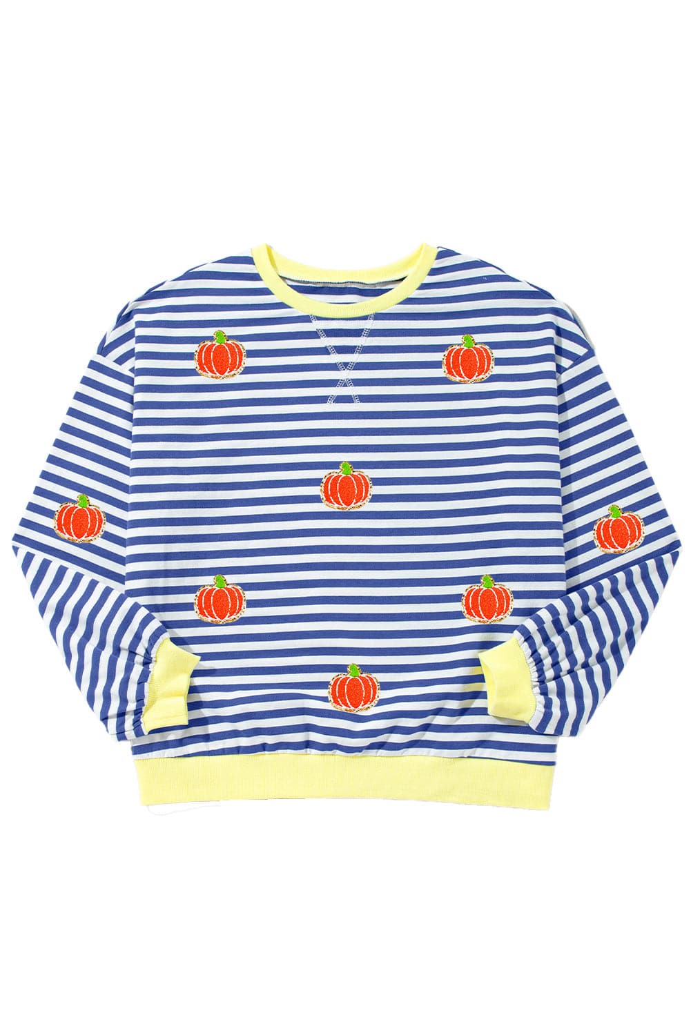 Pumpkin Striped Long Sleeve SweatshirtFeatures: Sequin
Sheer: Opaque
Stretch: Slightly stretchy
Material composition: 95% cotton, 5% elastane
Care instructions: Machine wash cold. Tumble dry low.
ImporteLove Salve Pumpkin Striped Long Sleeve SweatshirtSweatshirts & Hoodies