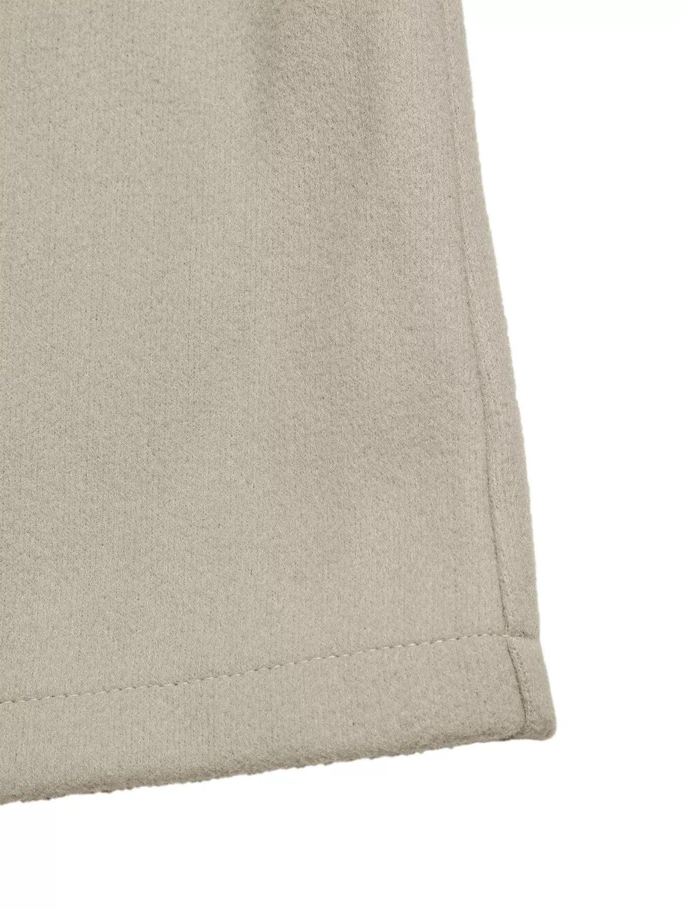 Double-Breasted Wool Blend Outerwear Simply Love