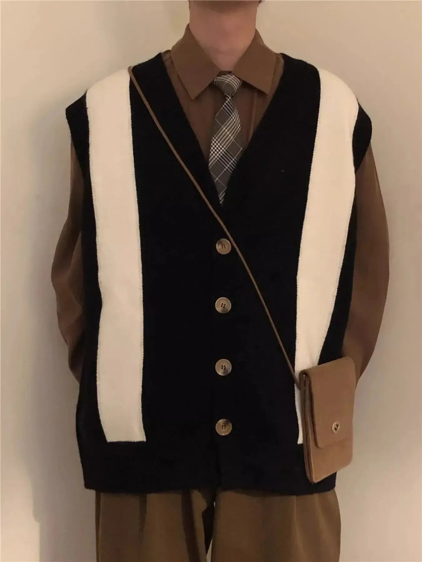 Men's Button-Down Sweater Vest Simply Love