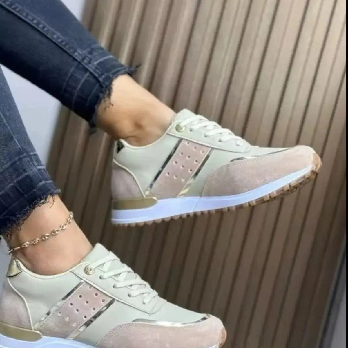 Round Toe Lace Up Athletic Simply Love