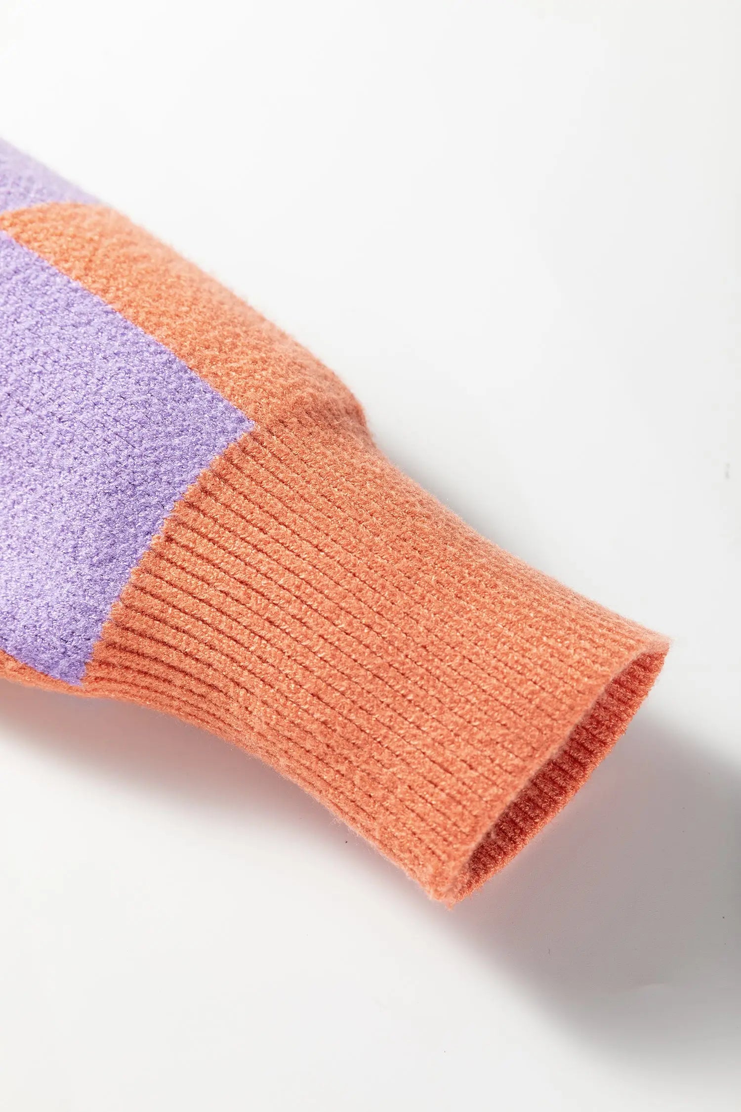 Dear-Lover Orange Knit Sweater Women's Daily Wear Cozy Checkered Knitwear Dear-Lover Dropshipping