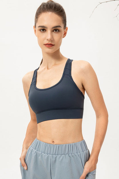 Scoop Neck Long Sports Bra.