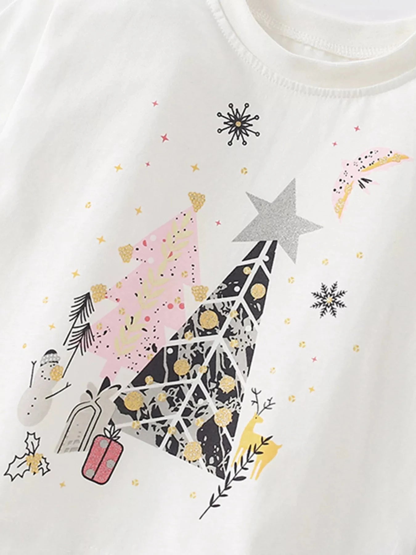 Children's Christmas Tree Graphic Long Sleeve T-Shirt Simply Love