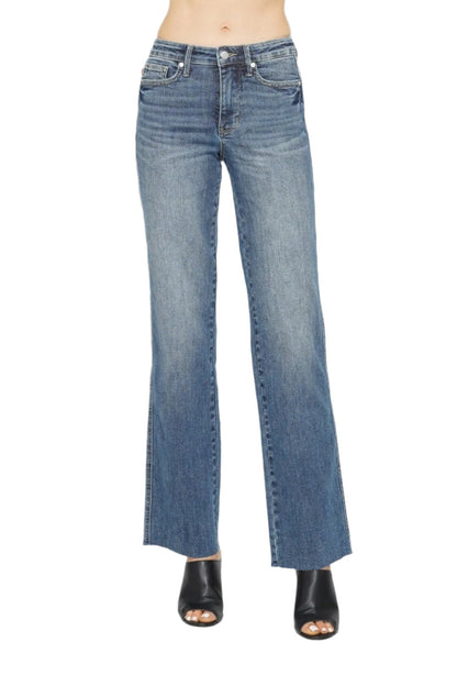 Judy Blue Full Size Tummy Control Straight Jeans.