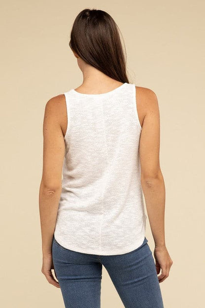 V Neck Sleeveless Cami Top.