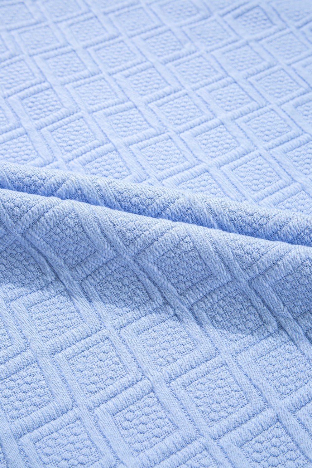 Beau Blue Striped Pop of Color Collared Checkered Textured Plus Size Dress Divine Design4U