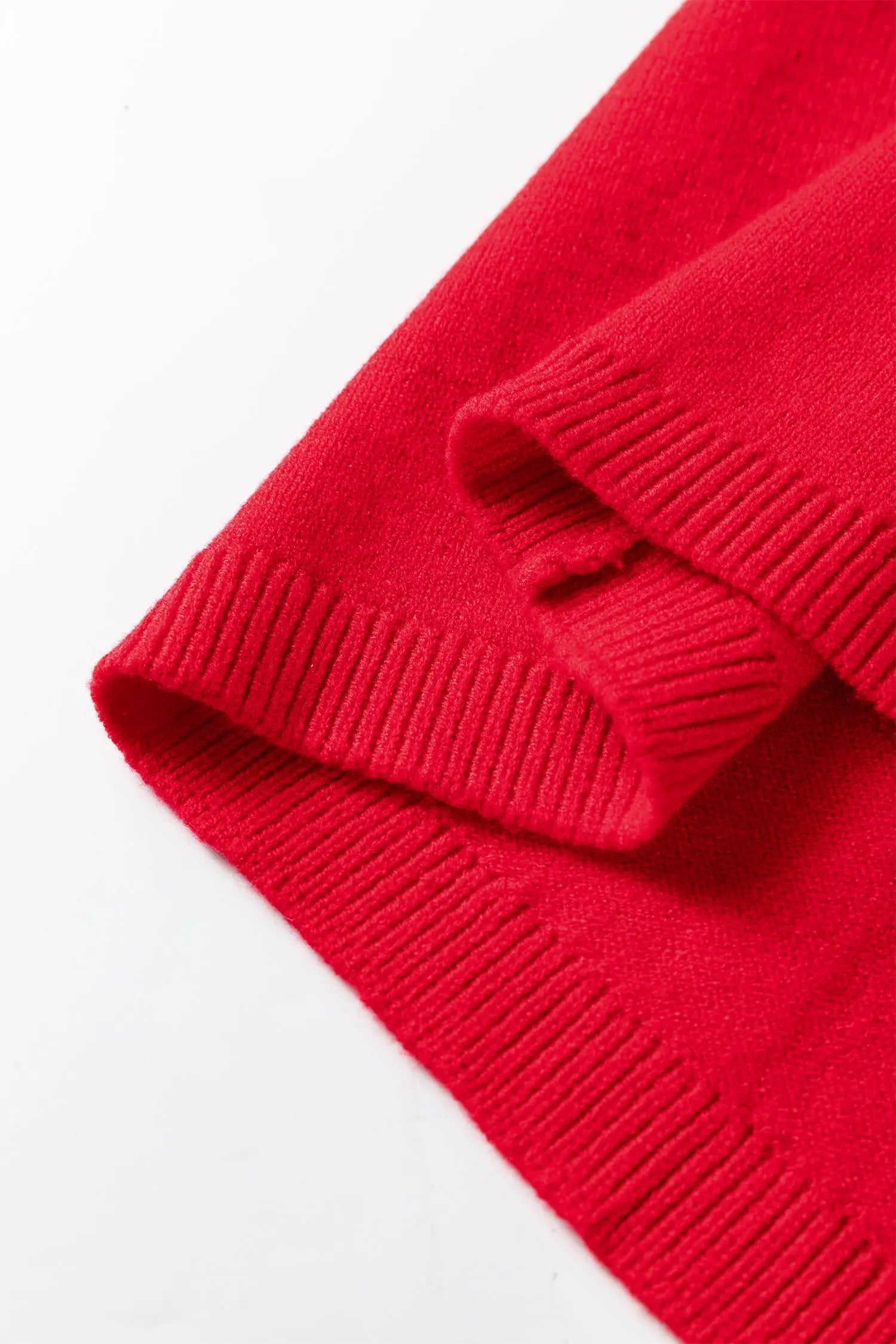 Fiery Red Embroidered Yeehaw Letter Loose Short Sleeve Sweater Dear-Lover Dropshipping