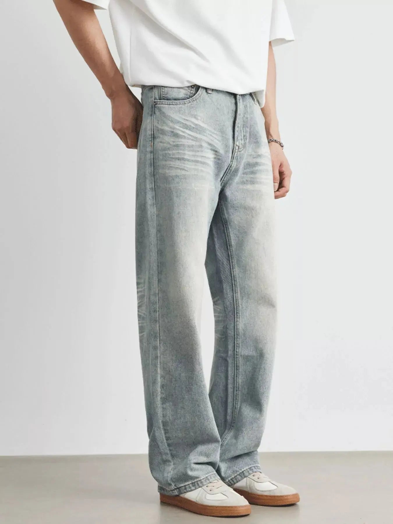 Men's Wash Loose Fit Jeans Simply Love