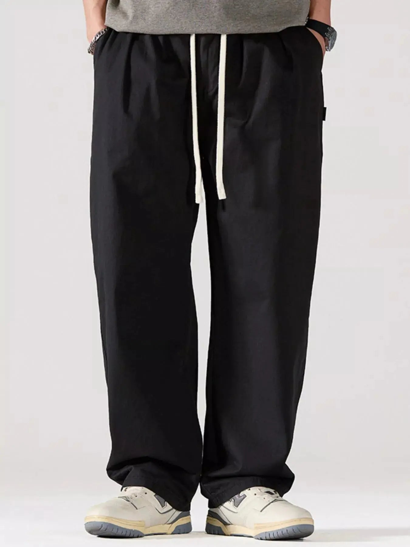 Men's Full Size Casual Loose Fit Drawstring Pants Plus Size Simply Love