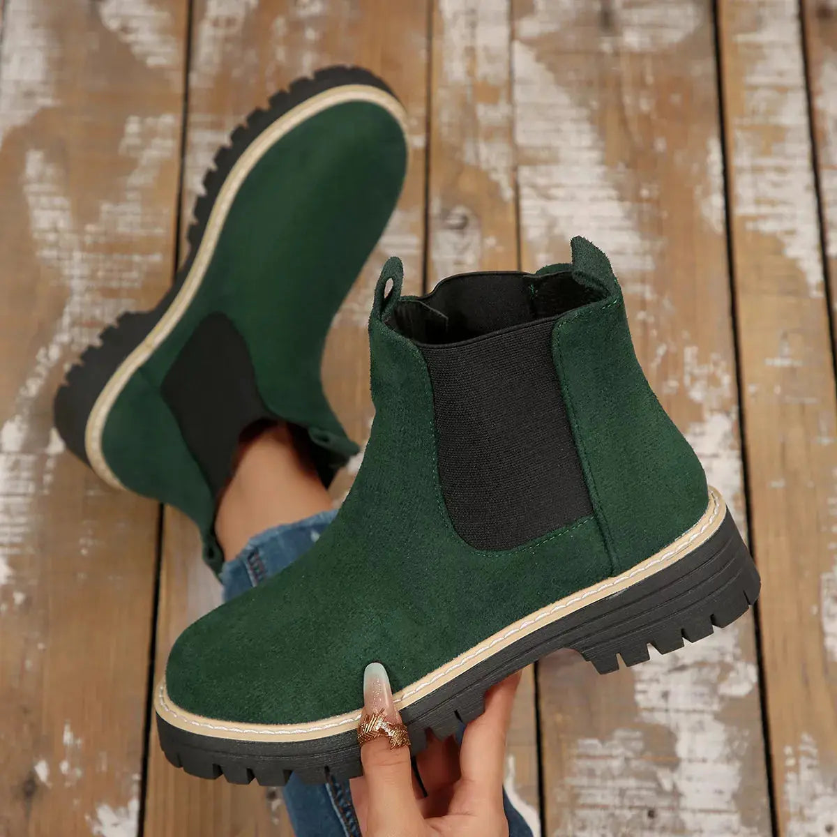 Round Toe Ankle Boots Simply Love