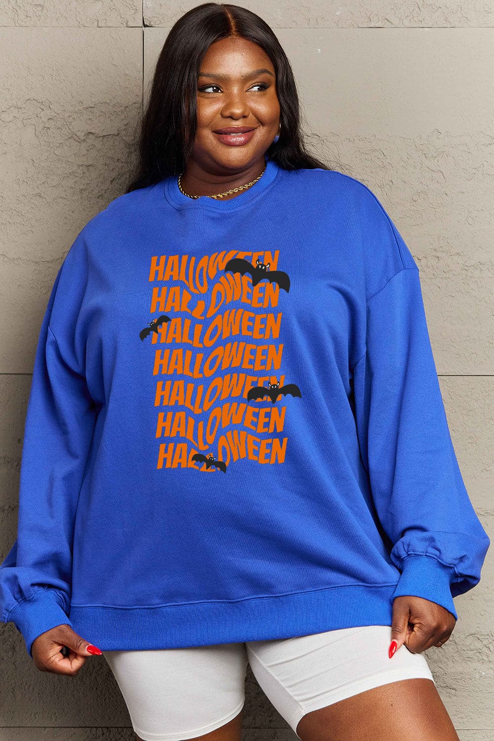 Simply Love Full Size HALLOWEEN Graphic Sweatshirt.