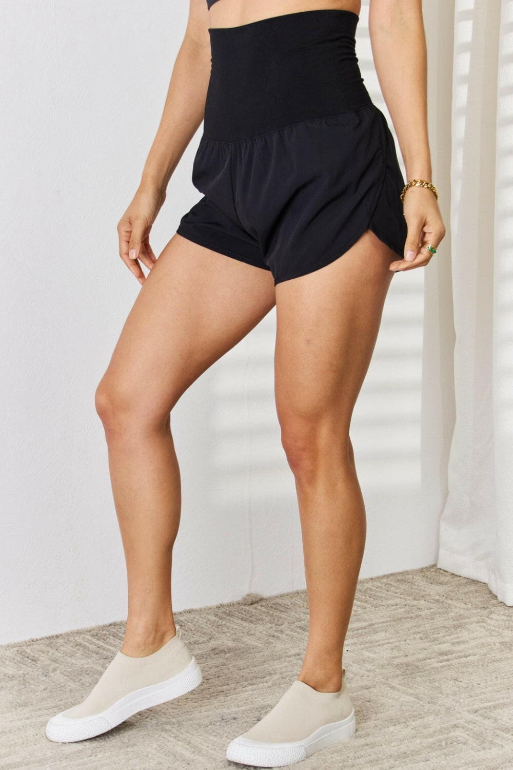 Zenana Full Size High Waist Tummy Control Shorts.