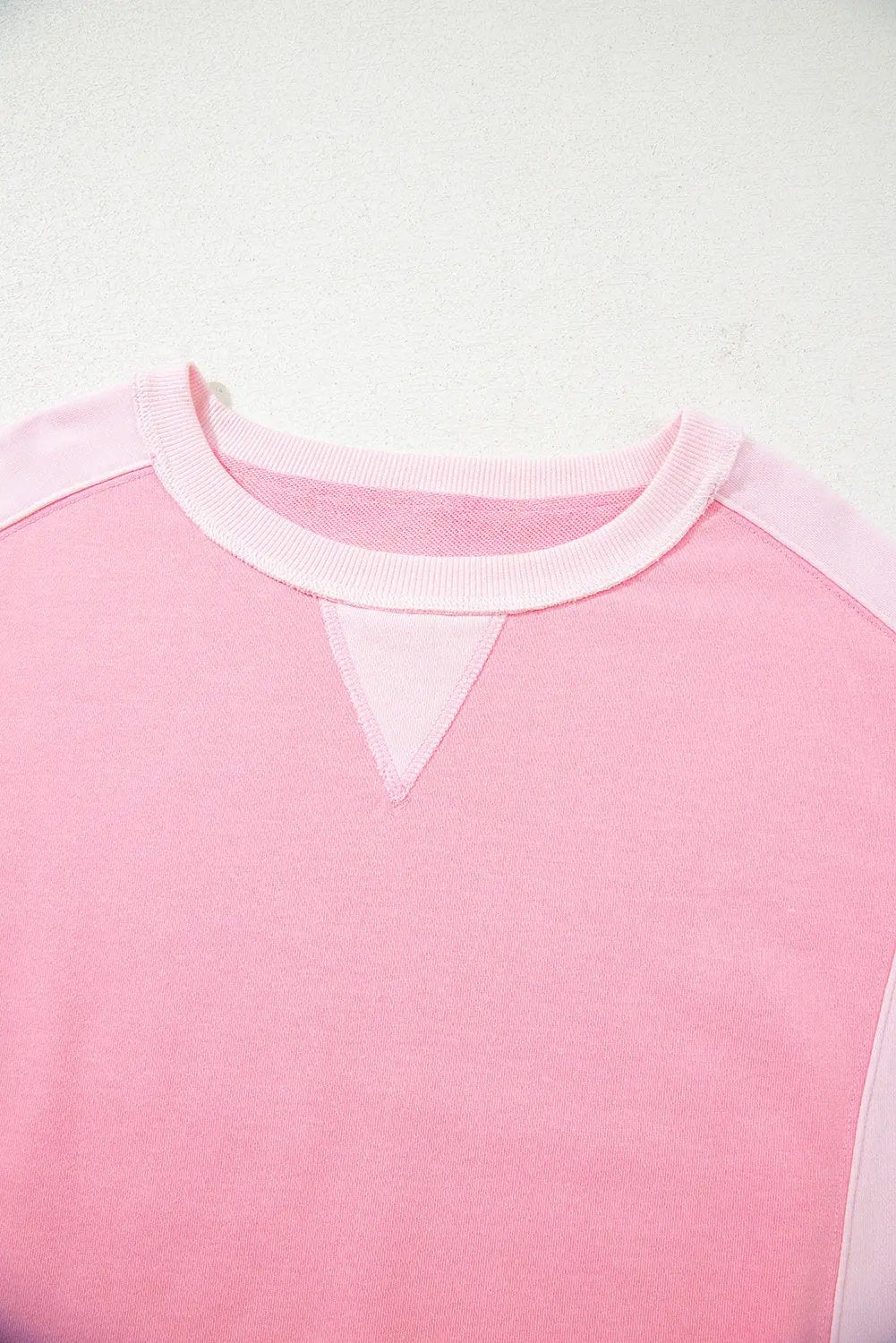 Premium Bonbon 2-tone Color Block Patchwork Drop Shoulder Sweatshirt Dear-Lover Dropshipping