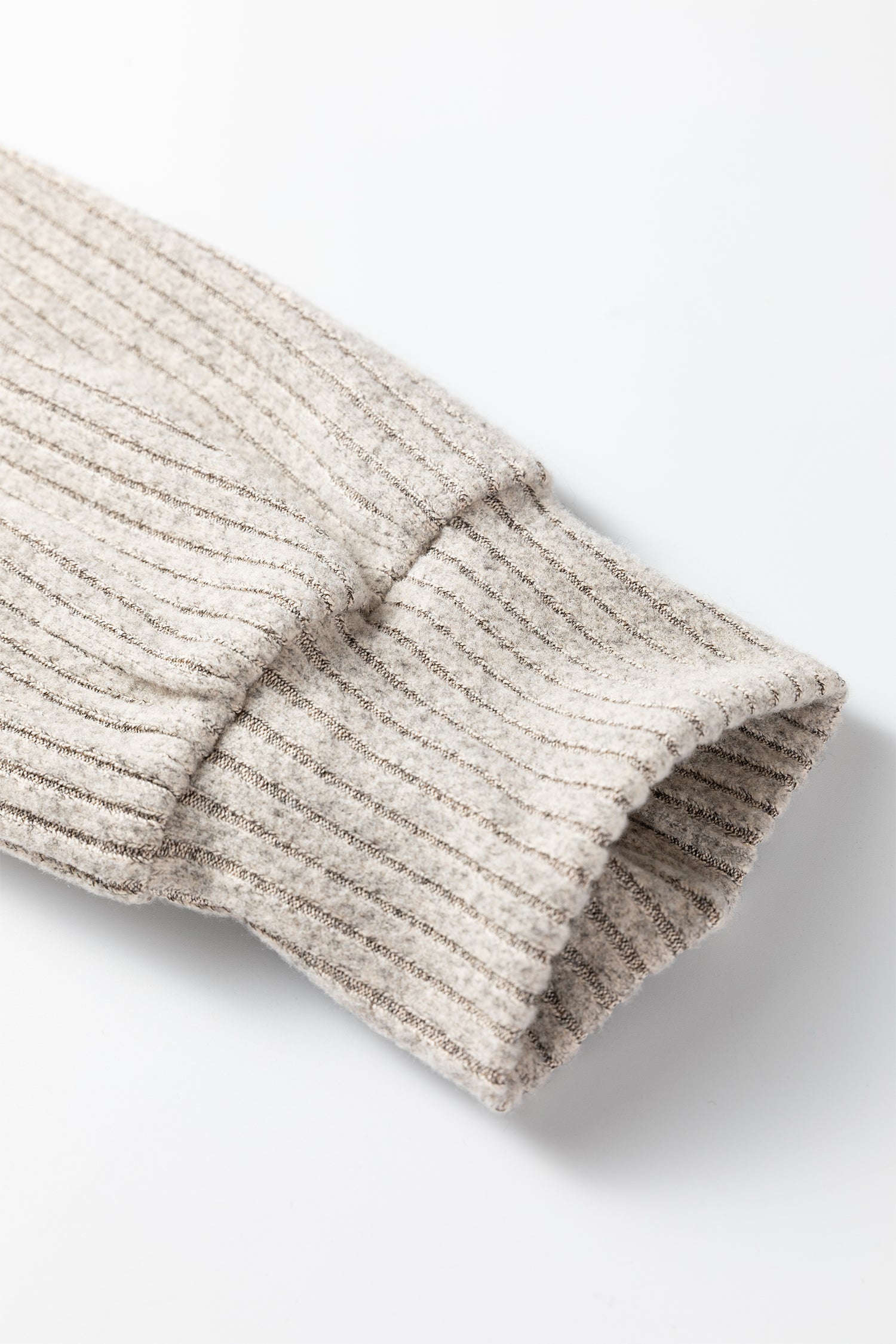 Simply Taupe Plus Size Ribbed Knit Kangaroo Pocket Henley Long Sleeve Top Dear-Lover Dropshipping