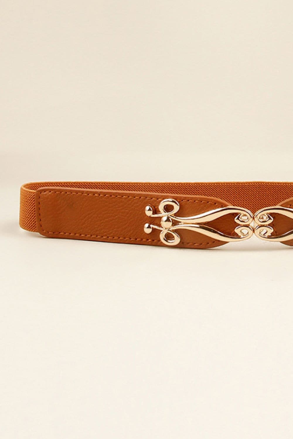 Alloy Buckle Elastic Belt.