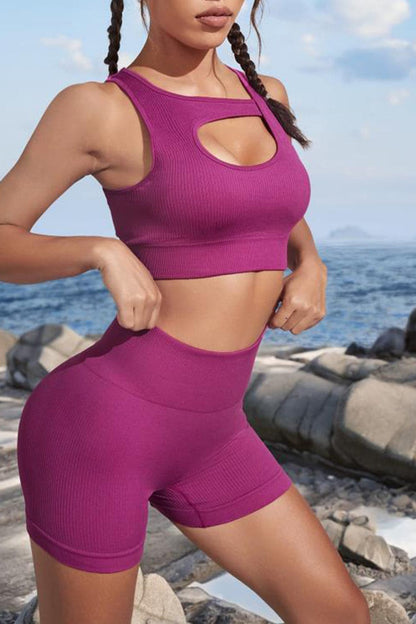 Cutout Two-Piece Sports Set.