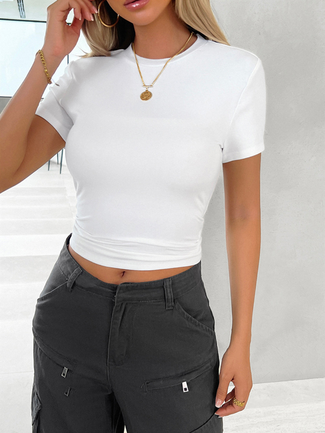 Round Neck Short Sleeve T-Shirt Coco’s Tee Boutique