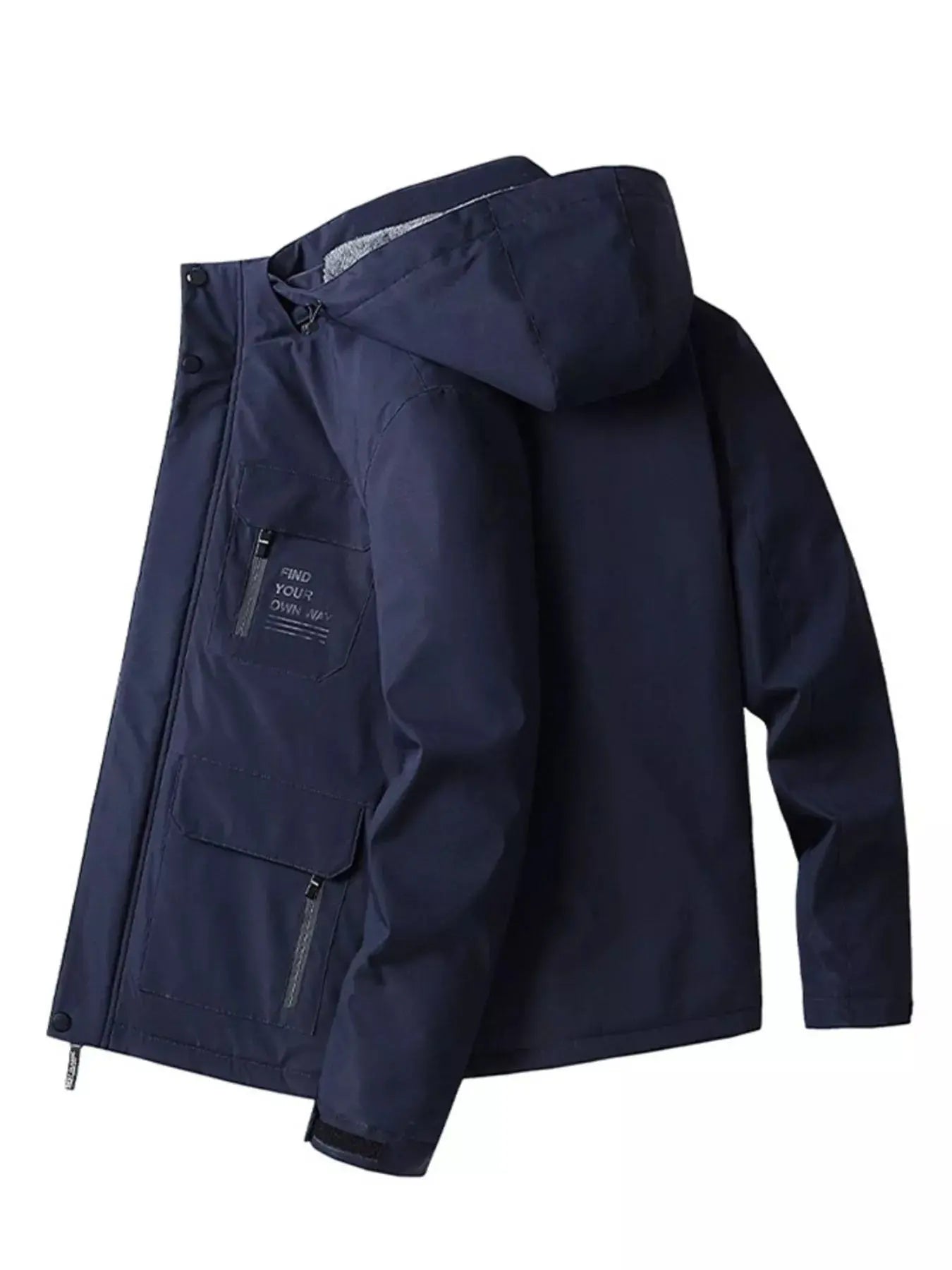 Men's Plus Size Warm Fleece Lined Hooded Winter Coat Simply Love