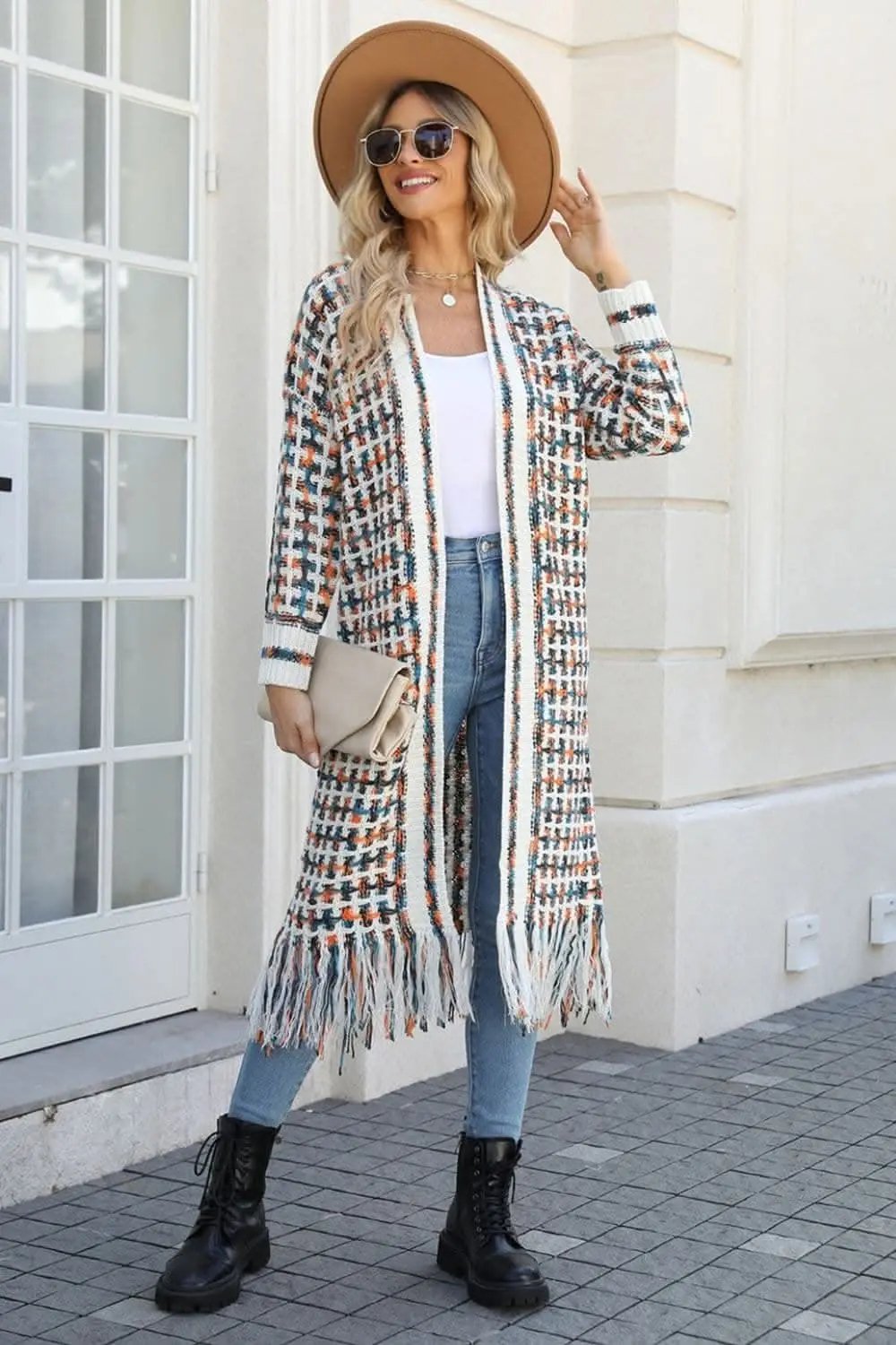 Multicolored fringe cardigan - Love Salve 