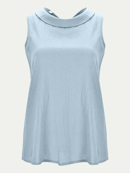 Full Size Round Neck Sleeveless Top.