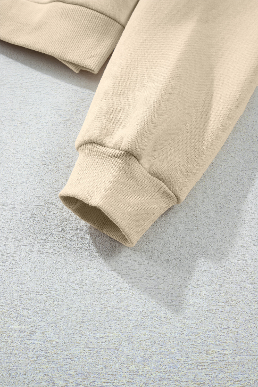 Parchment hoodie & high-waist set