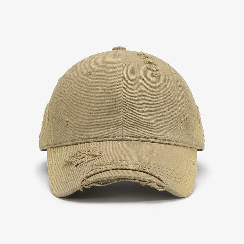 Distressed Adjustable Cotton Hat.