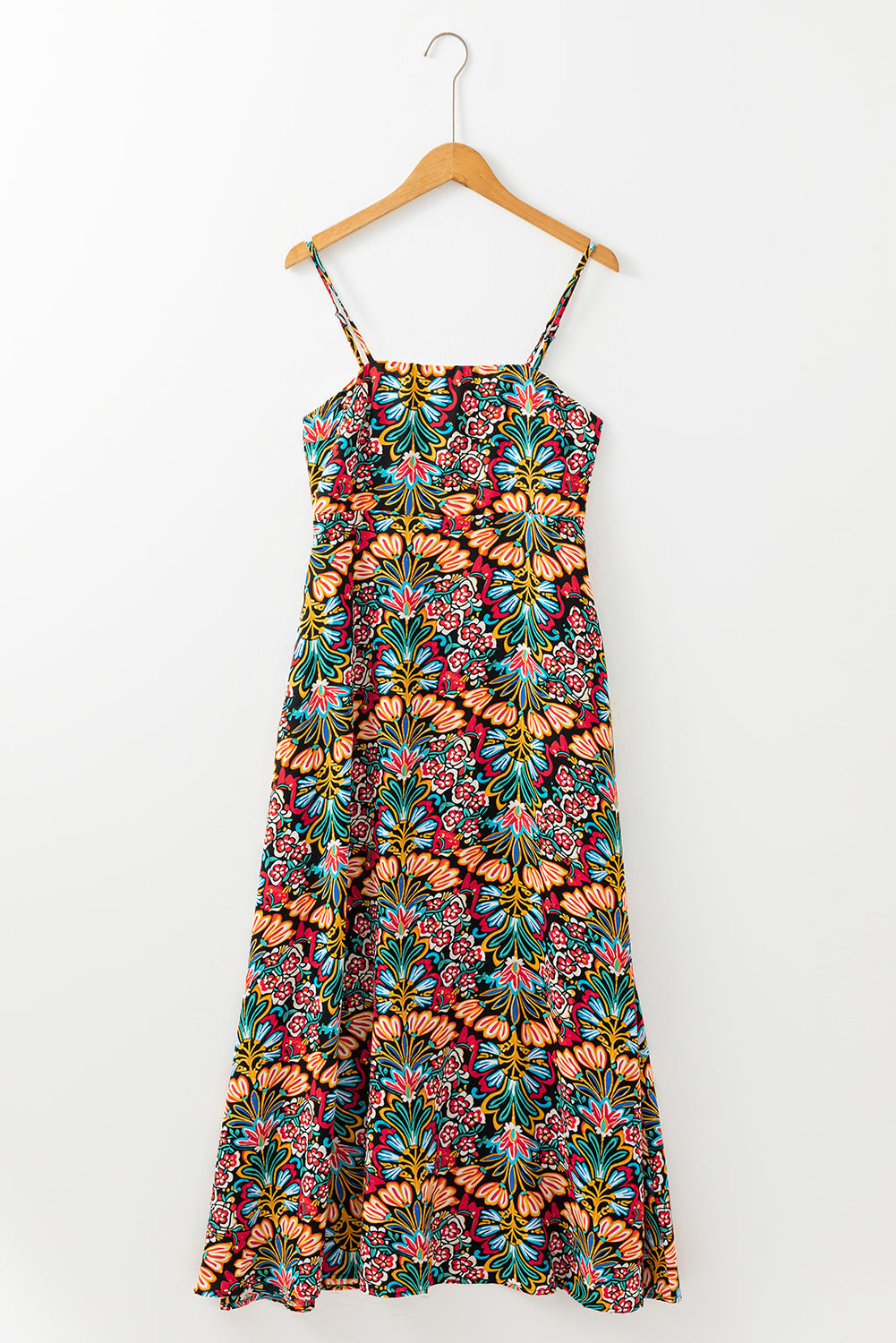 Premium Danielle Boho Floral High Waist Maxi Dress for Summer Festivities