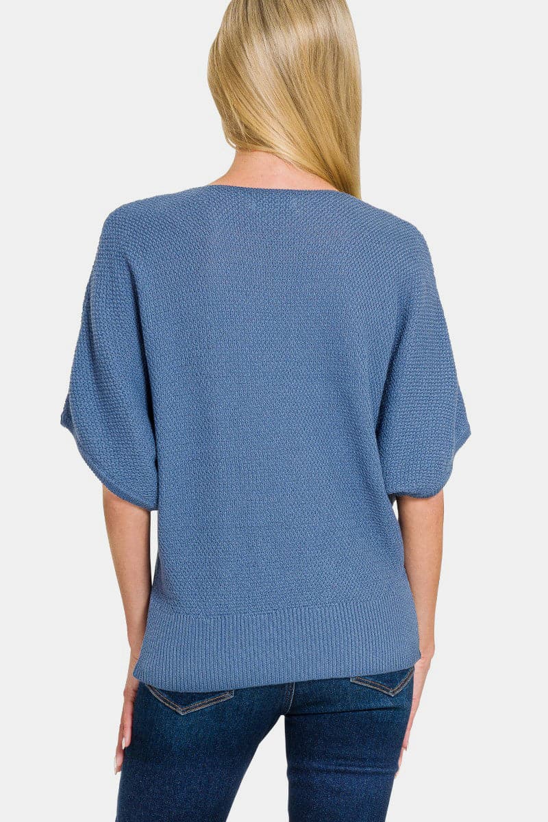 Effortless v-neck dolman sweater for every season